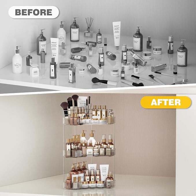 3-Tier Corner Bathroom Counter Organizer - Image 7