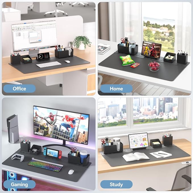 KDD Desk Pad and Magnetic Organizer Set - 5 in 1 Large Mouse Mat - Image 8