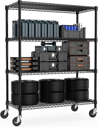 Industrial Metal 4 Tier Shelving by MEIGAOPLASTICANDMETALHKCOLIMITED