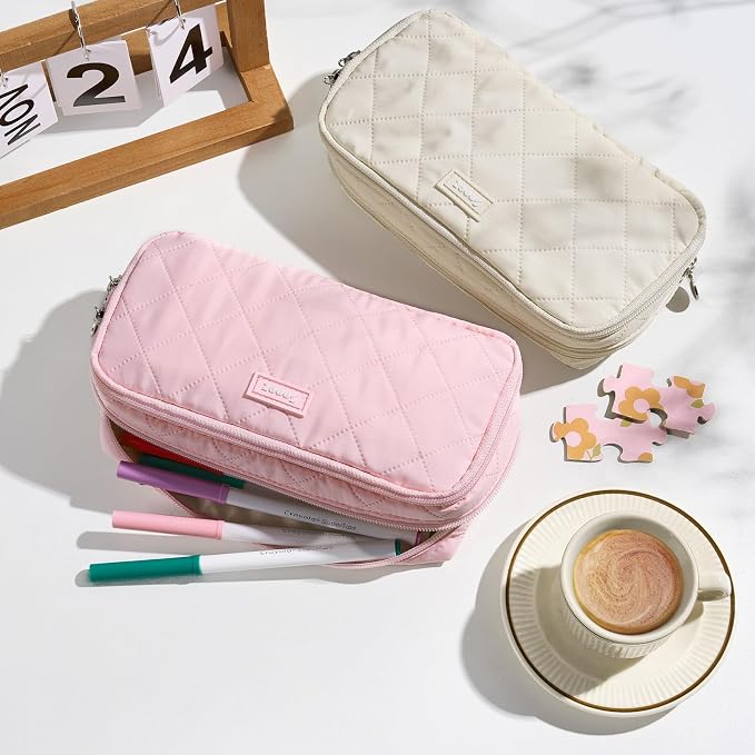 Sooez Large Pencil Case Pouch, Extra Big Pencil Bag - Image 6