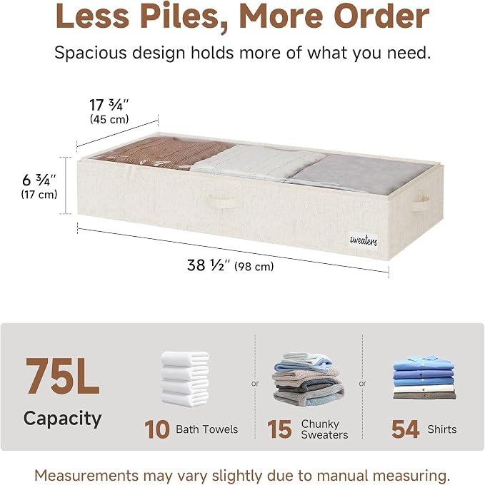 StorageWorks Under Bed Storage Containers - Image 2