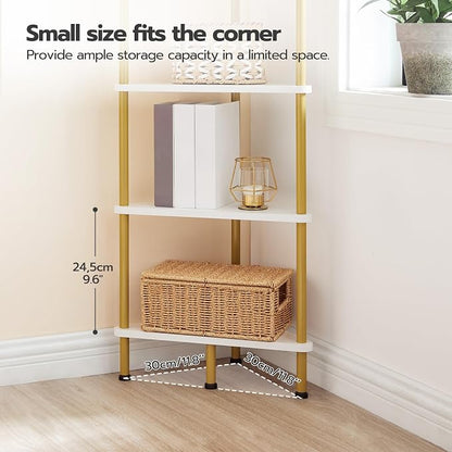 HOOBRO Corner Shelf Stand, Industrial 6-Tier Wall Corner Bookshelf - Image 7