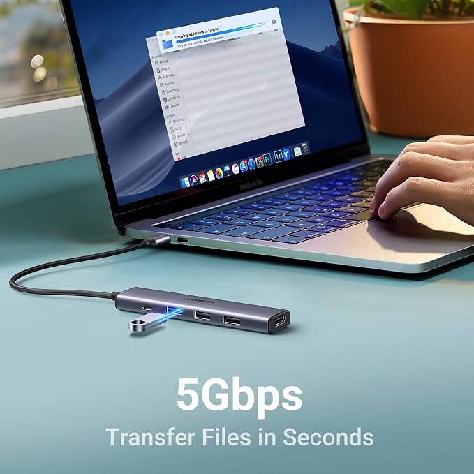 UGREEN USB C Hub 5 in 1 Multiport USB Adapter 4K HDMI, 100W Power Delivery - Image 9