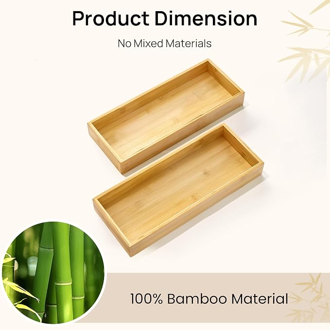 Vtopmart Bamboo Drawer Organizer Boxes - Image 5