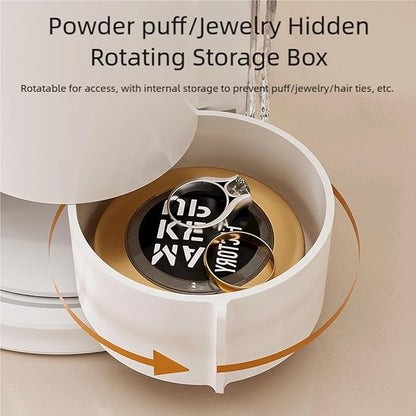 Rotating Makeup Organizer, 360-Degree Clear Cosmetic Case - Image 7