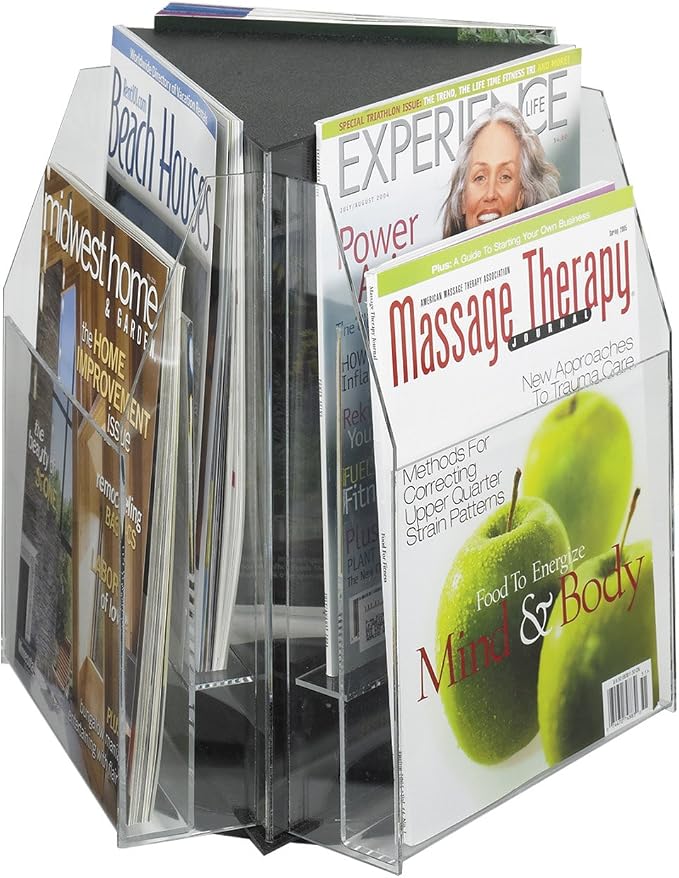 Safco Products 5698CL Reveal Table Top Literature Display, 6 Magazine by SafcoProducts