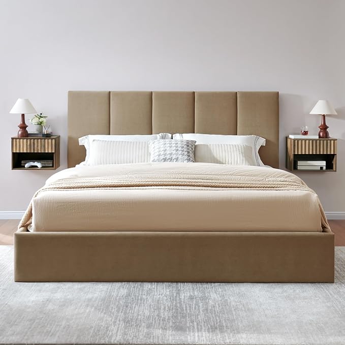 Floating Nightstand with Fluted Drawer - Image 9