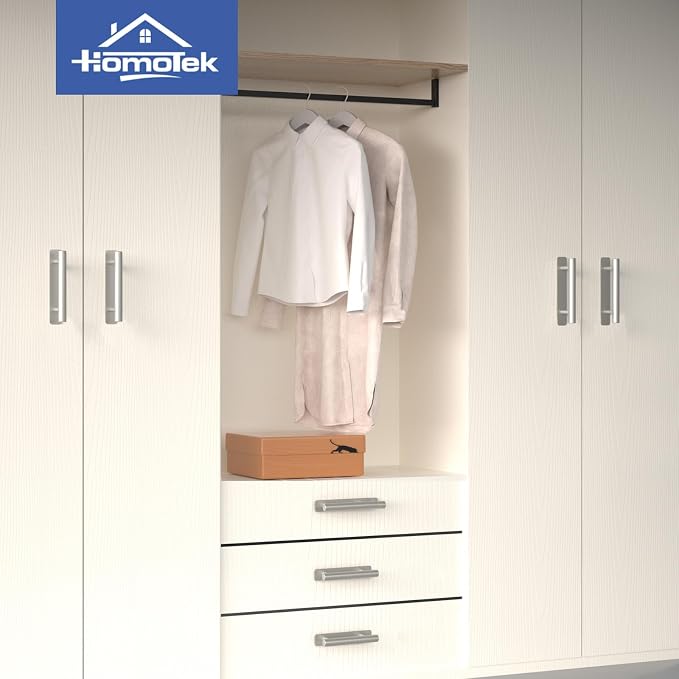 HOMOTEK 2 Pack Self-Adhesive Sliding Closet Door Handles Instant Self-Stick - Image 5