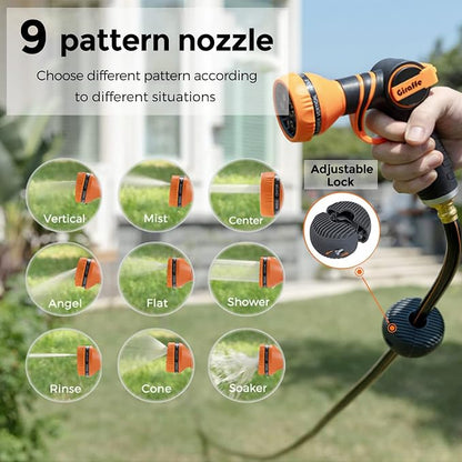 Giraffe Tools Retractable Hose Reel 1/2 in x130 FT PRO Metal Bracket Wall - Image 5