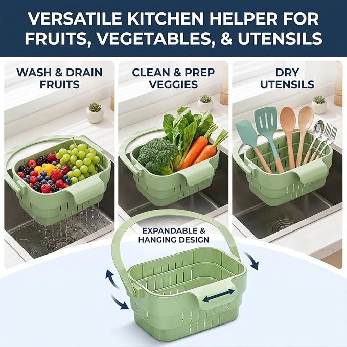 Foldable Hanging Sink Drain Basket, Hanging Sink Drain Basket - Image 6