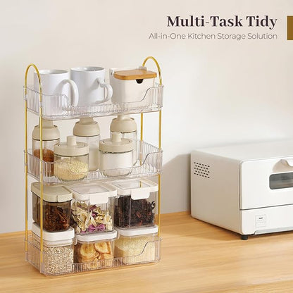 Aveniee Bathroom Counter Organizer, 3 Tier Perfume Skin Care Countertop Storage - Image 8