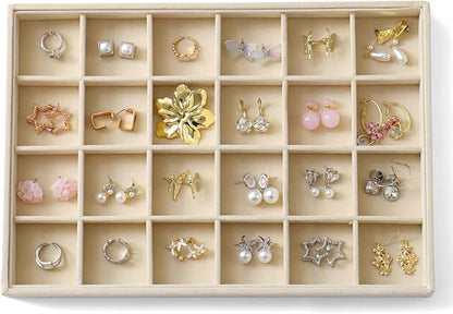 Large Jewelry Organizer for Drawer Insert Velvet Stackable Jewelry Trays for by Unknown