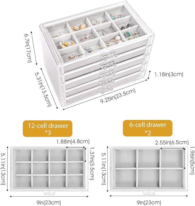 ProCase Earring Holder Organizer Jewelry Box - Image 4