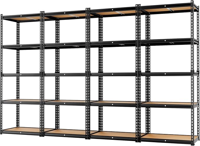 LEVELEVE 5-Tier Heavy Duty Storage Shelving Unit, 2020 lbs Capacity, Adjustable by Enjoyyourlife