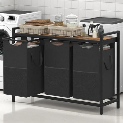 Heybly Laundry Hampers, 3 × 12.5 Gal Laundry Basket - Image 3