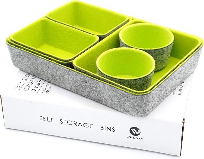 Welaxy Drawer organizer bin felt trays desk storage dividers - Image 3