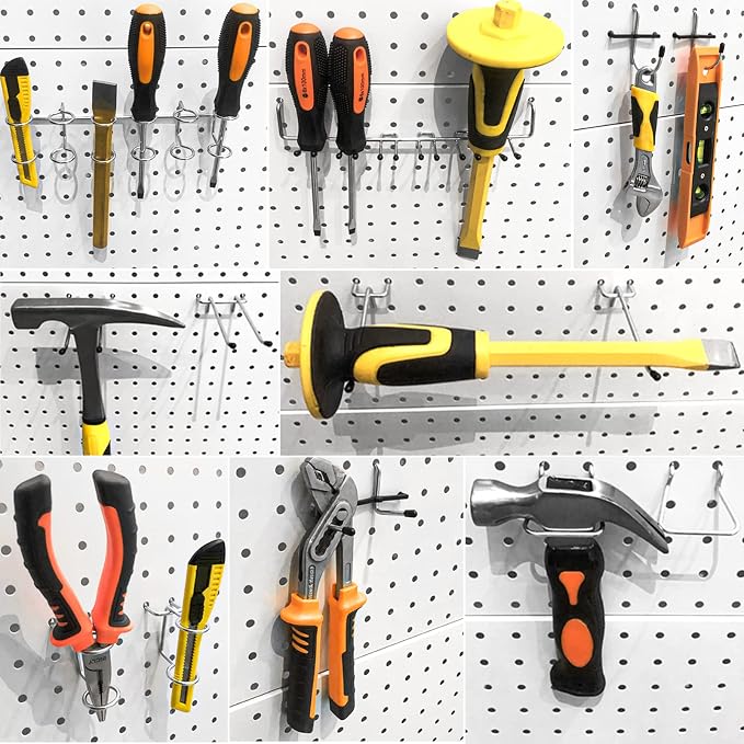 INCLY 278PCS Pegboard Accessories Organizer Kit, Peg Board Hooks Assortment - Image 9
