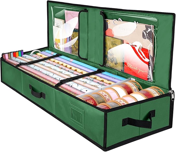 BALEINE Wrapping Paper Storage Organizer, Holiday Accessories by BALEINE