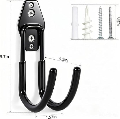 Garage Tool Hooks Wall Mount, 6 Pack Heavy Duty Storage Hooks - Image 2