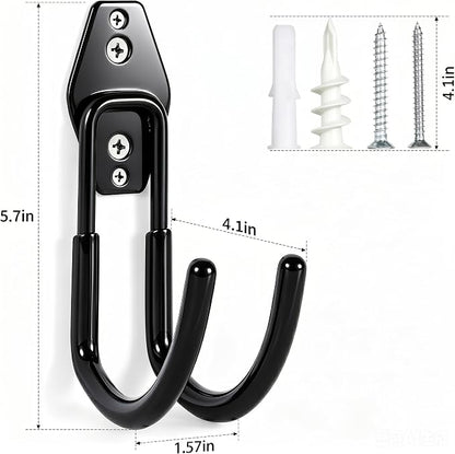 Hose Hanger Wall Mount 2 Pack, Heavy Duty Hose Holder - Image 2
