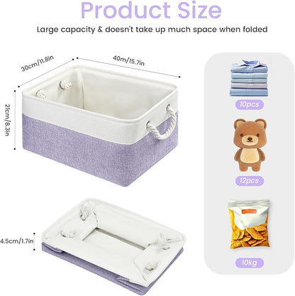 15.7x11.8x8.26 Inch Fabric Large Storage Bins - Image 5