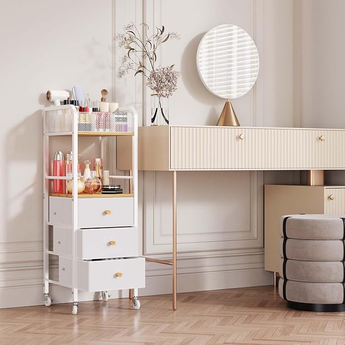 HapiRm Rolling Makeup Cart Organizer - Image 9