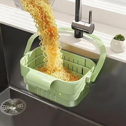 Expandable Foldable Sink Hanging Drain Basket Strainer Colander - Image 4