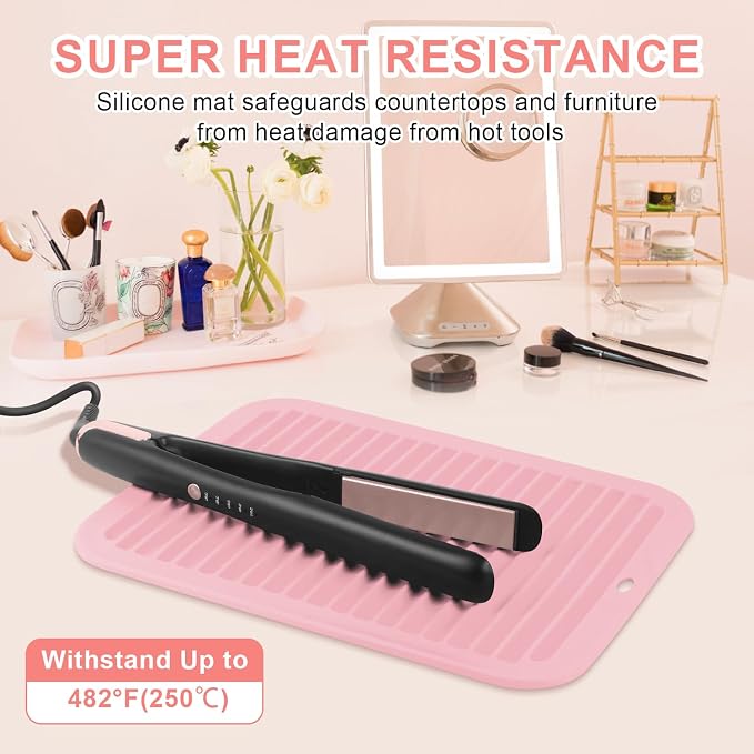 Large Silicone Heat Resistant Mat, Professional Hot Hair Tools Mat - Image 2