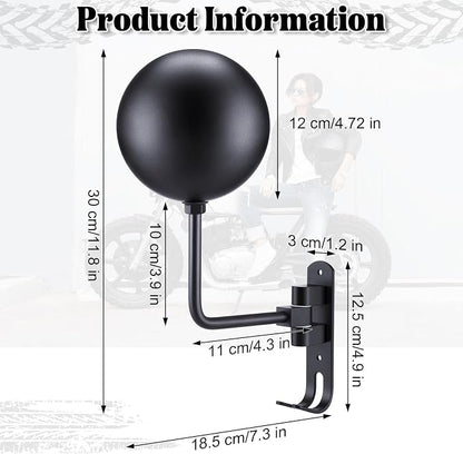 Shimeyao Motorcycle Helmet Holder Wall Mount 180° Rotation Helmet Hanger – - Image 2