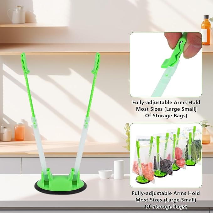 4 Pcs Baggy Rack Freezer Bag Holder Stand - Image 3