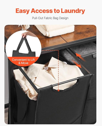 VEVOR 3 Section Laundry Sorter, Large Laundry Hamper - Image 4