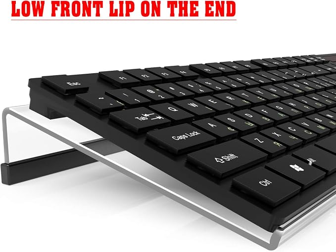 Acrylic Tilted Computer Keyboard Stand - Image 3