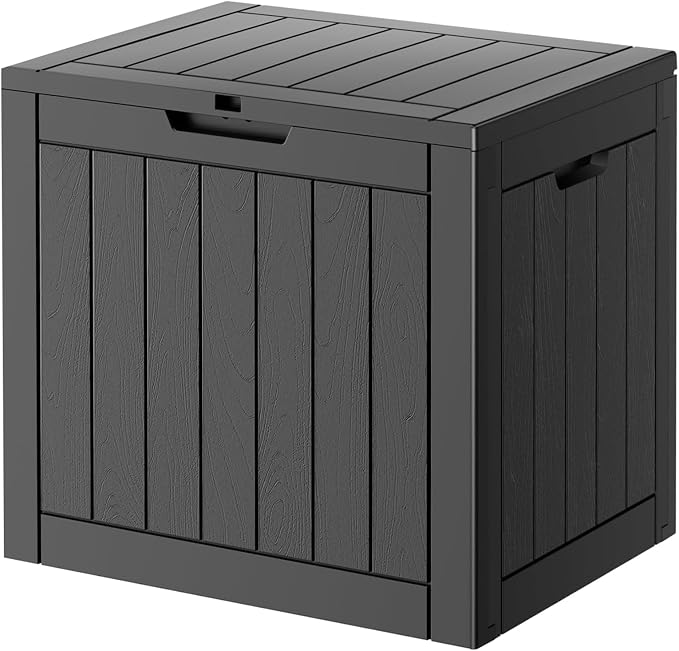 32 Gallon Deck Box Lockable Resin Indoor Outdoor Storage Box waterproof Outdoor - Image 9