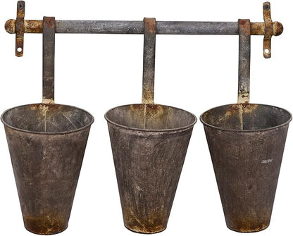 Creative Co-Op Antiqued Metal Wall Rack by Unknown