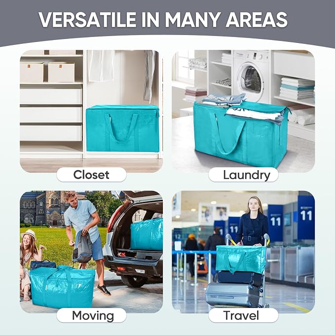 TICONN 4 Pack Extra Large Moving Bags - Image 9
