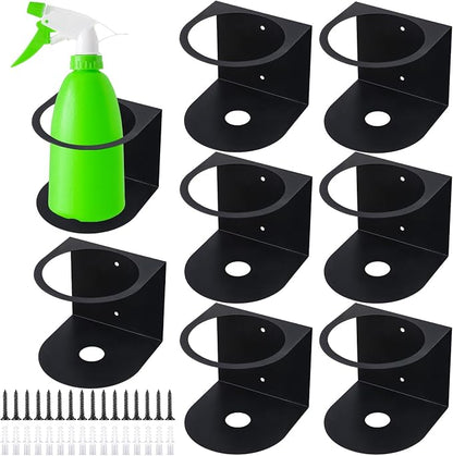 Gerrii 8 Pcs Spray Bottle Holder Wall Mount Bottle Organizer Spray Can Holder by Gerrii