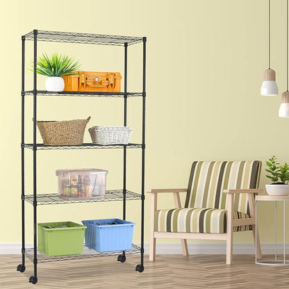 NChanmar 5-Tier Wire Shelving Unit Storage Shelves - Image 2