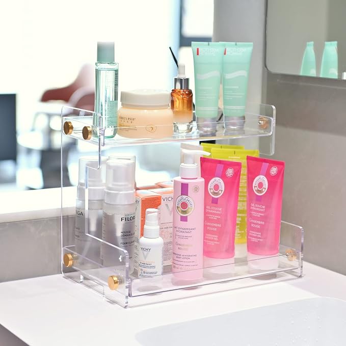 FFK Bathroom Organizer Countertop 2-Tier Storage：Bathroom Counter Organizer - Image 6
