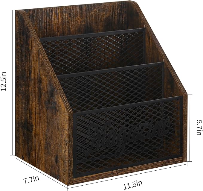 YINMIT Magazine Holder, Stepped 3 Tier Magazine Rack Floor, Magazine Storage - Image 4