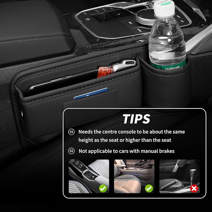 Kwak's 2 Pack Car Seat Gap Filler Organizer - Image 2