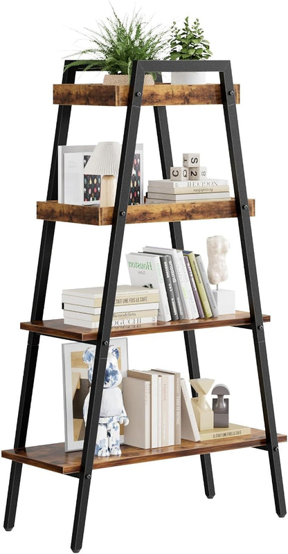 VECELO Ladder Shelf, 4-Tier Bookshelf by VECELO