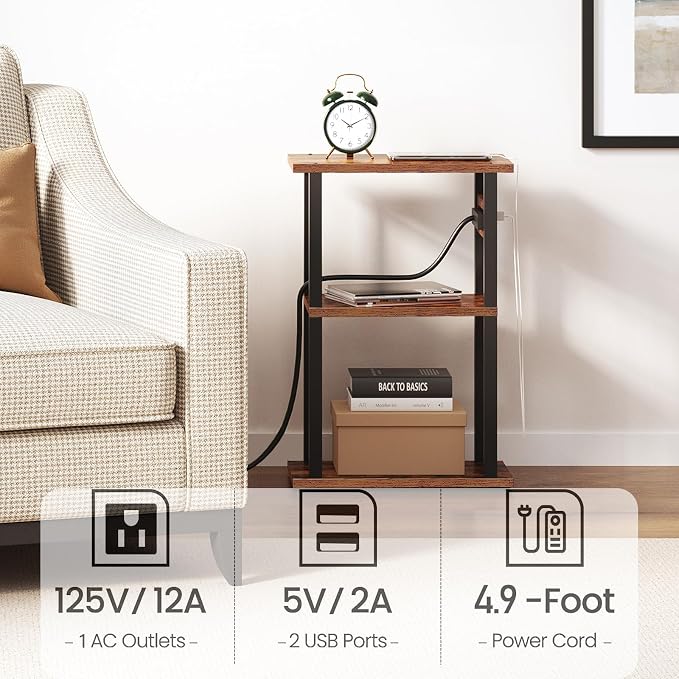 TUTOTAK Small Narrow Side Table - Image 8
