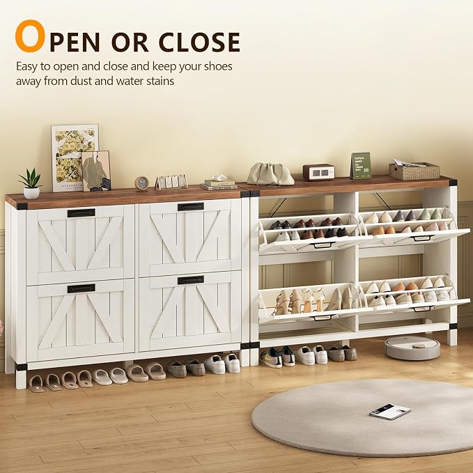 47" Farmhouse Shoe Cabinet - Image 7
