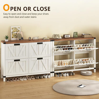47" Farmhouse Shoe Cabinet - Image 7