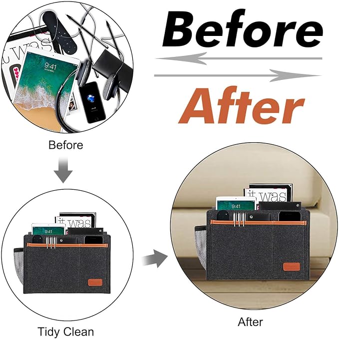 Bedside Caddy, Bed Storage Organizer - Image 3