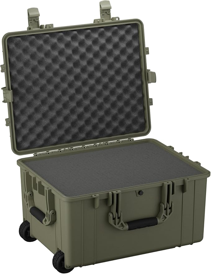 Condition 1 25" Large Rolling Hard Travel Case Model 286, Lockable Storage Box by Condition1