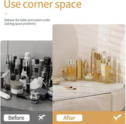 Corner Bathroom Countertop Organizer, Vanity Organizer Trays - Image 3