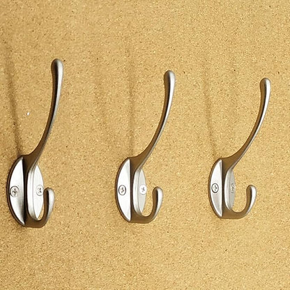 IBosins 10 Pack Heavy Duty Dual Coat Hooks Wall Mounted - Image 5