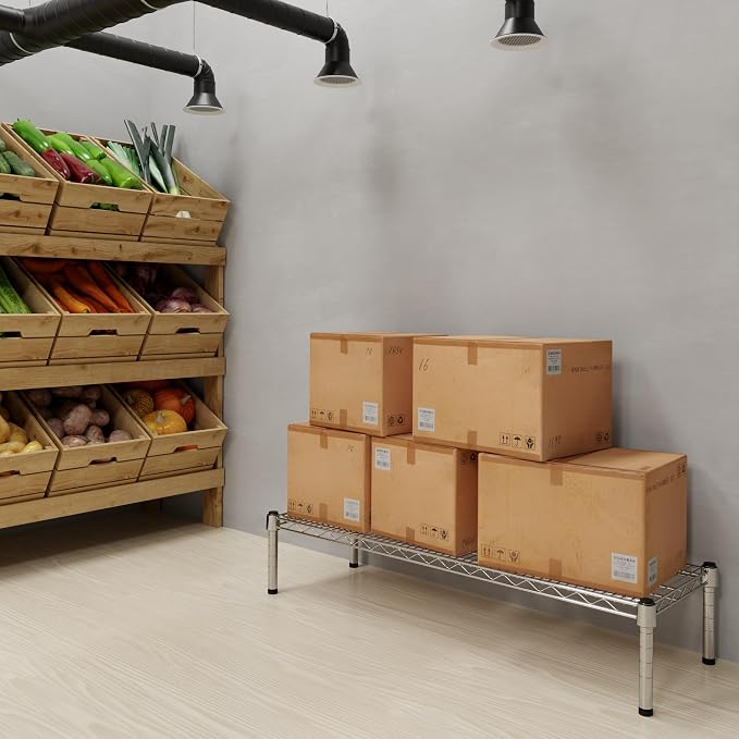 14" Deep x 42" Wide x 8" Height 1-Tier Wire Shelving Kit | NSF Commercial - Image 6