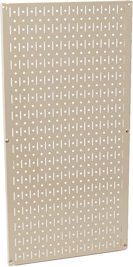 Wall Control Pegboard 32in x 16in Beige Metal Pegboard Tool Board Panel - Image 4